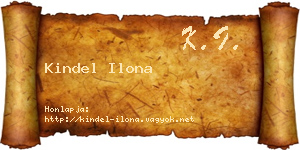 Kindel Ilona névjegykártya